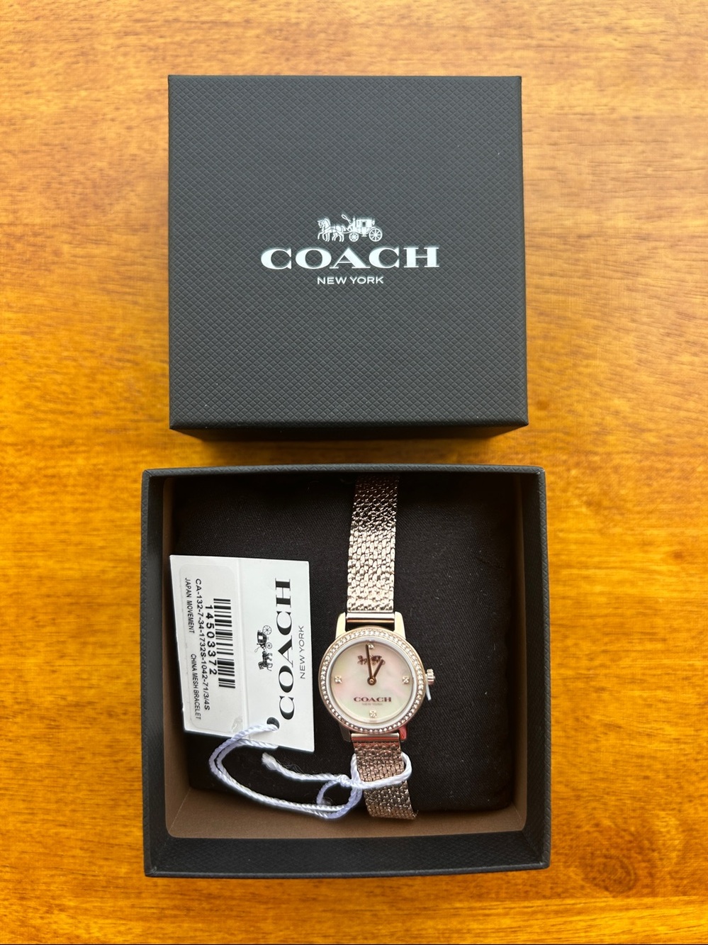 NWT Coach women’s watch with Japanese movement